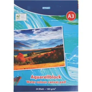 Aquarellblock, DIN A3, 190g, 24 Blatt Im Trend