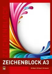 Zeichenblock, DIN A3, 120g, 20 Blatt Preisknaller