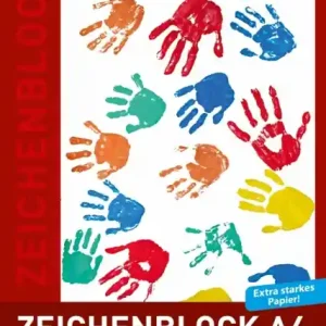 Zeichenblock, DIN A4, 120g, 20 Blatt Markenware