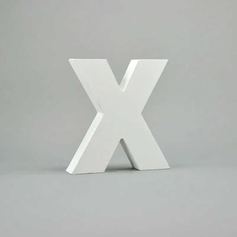 Angebot MDF- Buchstaben "X", weiß