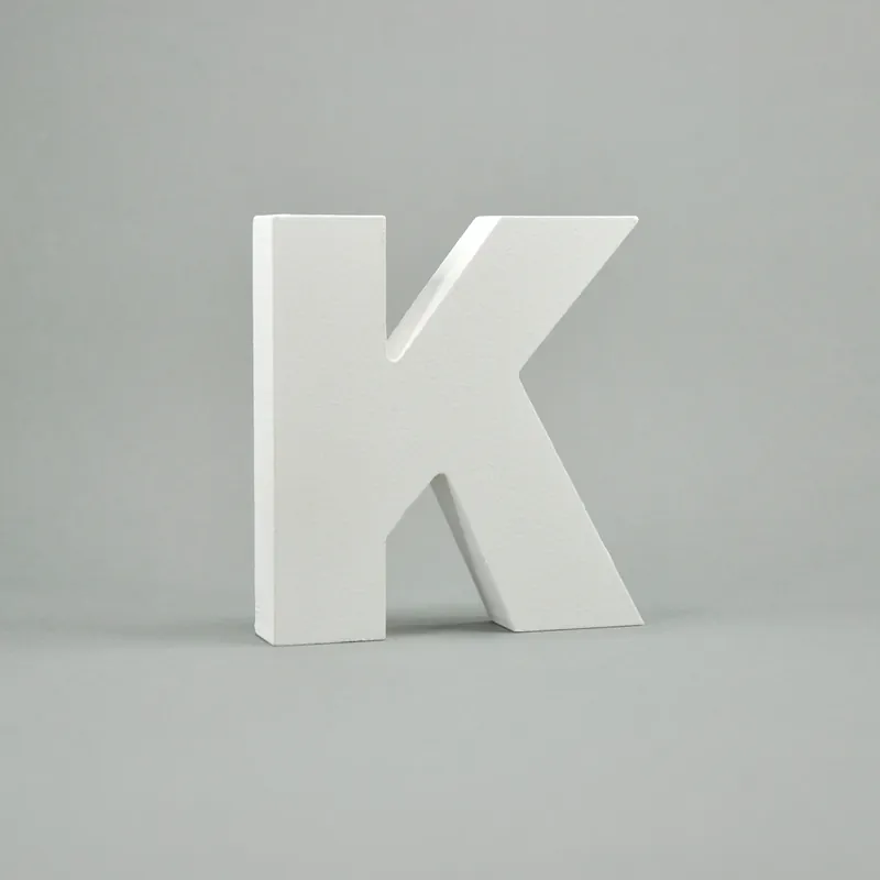 Ausverkauf MDF- Buchstaben "K", weiß