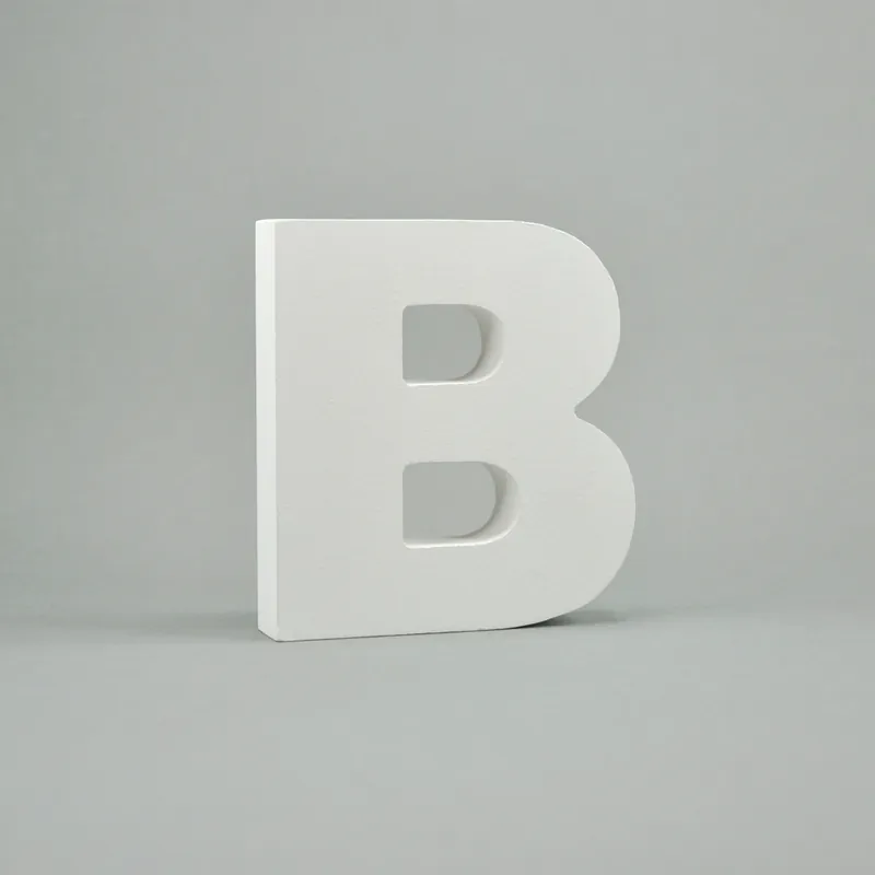 Ab Werk MDF- Buchstaben "B", weiß