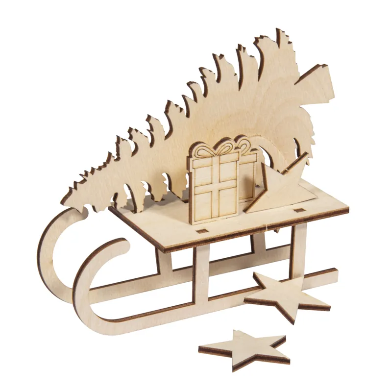 Abverkauf Holzbausatz Winterdream, 16,5 x 11 cm