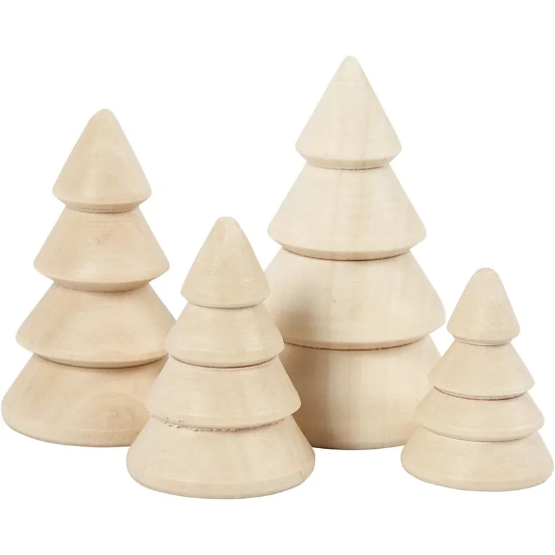 Weihnachtsbaum-Set, 4 Stück sort. Weltweiter Versand