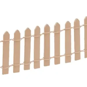 Versand Am Gleichen Tag Mini Zaun aus Holz – Natur, 25 x 5 cm