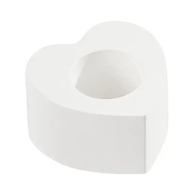 Weltweiter Versand Silikon-Gießform Kerzenhalter Herz, ca.4,5 x 2,5 cm