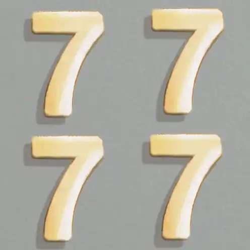 Wachszahlen, 8 mm, 4 Stück, gold, 7 Direkt Vom Hersteller