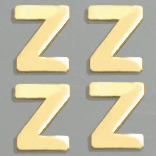 Wachsbuchstaben, 8 mm, 4 Stück, gold, Z Jetzt Bestellen