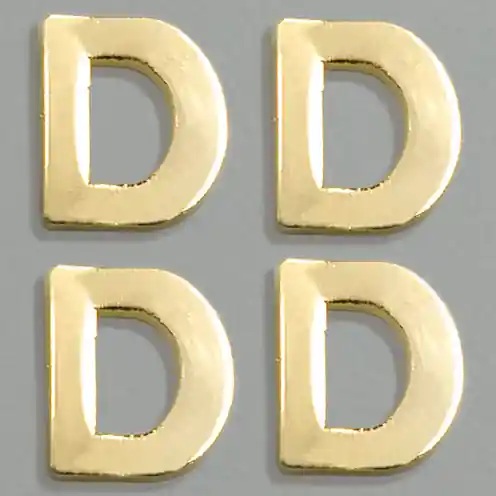 Wachsbuchstaben, 8 mm, 4 Stück, gold, D Bestseller