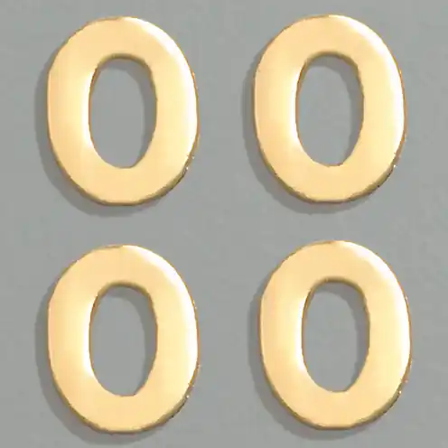 Wachszahlen, 8 mm, 4 Stück, gold, 0 Begrenztes Angebot