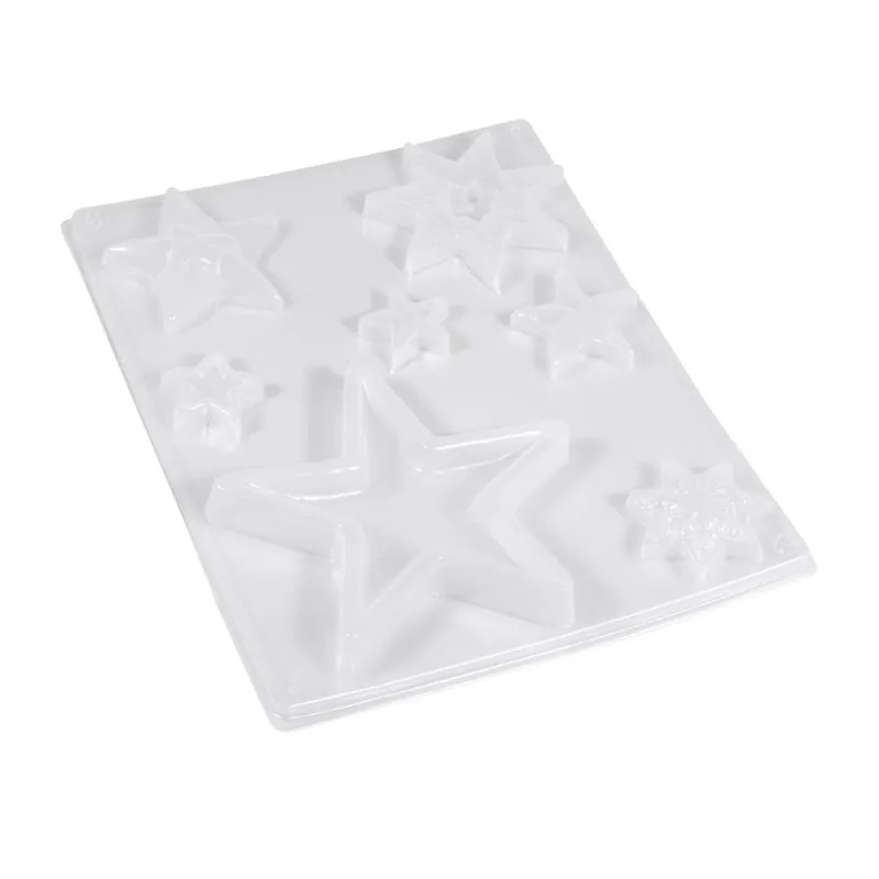 Highlight Gießform: Sterne, 7 Motive, ca. 3-13cm