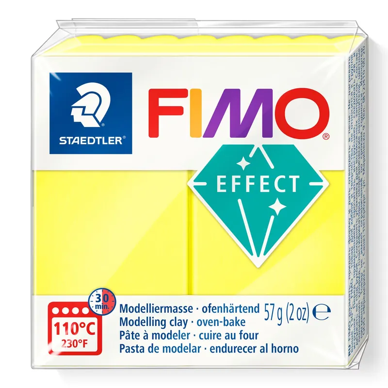 Angebot FIMO effect, Modelliermasse, 57 g, Neon Gelb