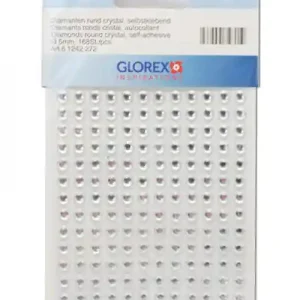 Klebe-Diamanten, rund, 168 Stück, Ø 5 mm, crystal Geprüft