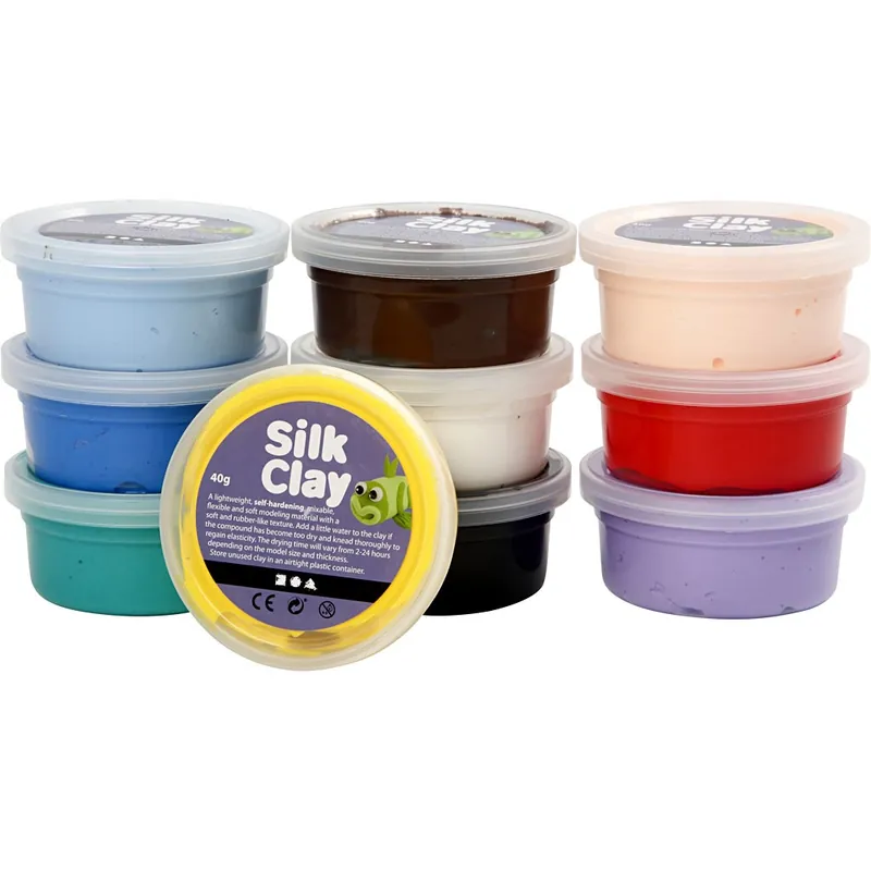 Wochenendangebot Silk Clay Set, sortierte Farben - 10 x 40g