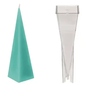 Aktuell Kerzenform, 6x6x22,8 cm, Pyramide