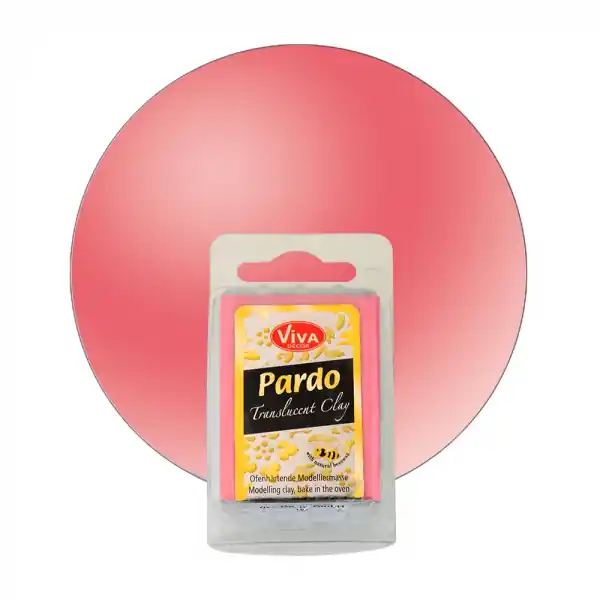 Ab Werk Viva Decor Pardo Jewellery Clay, 56 g, Transparent Rot