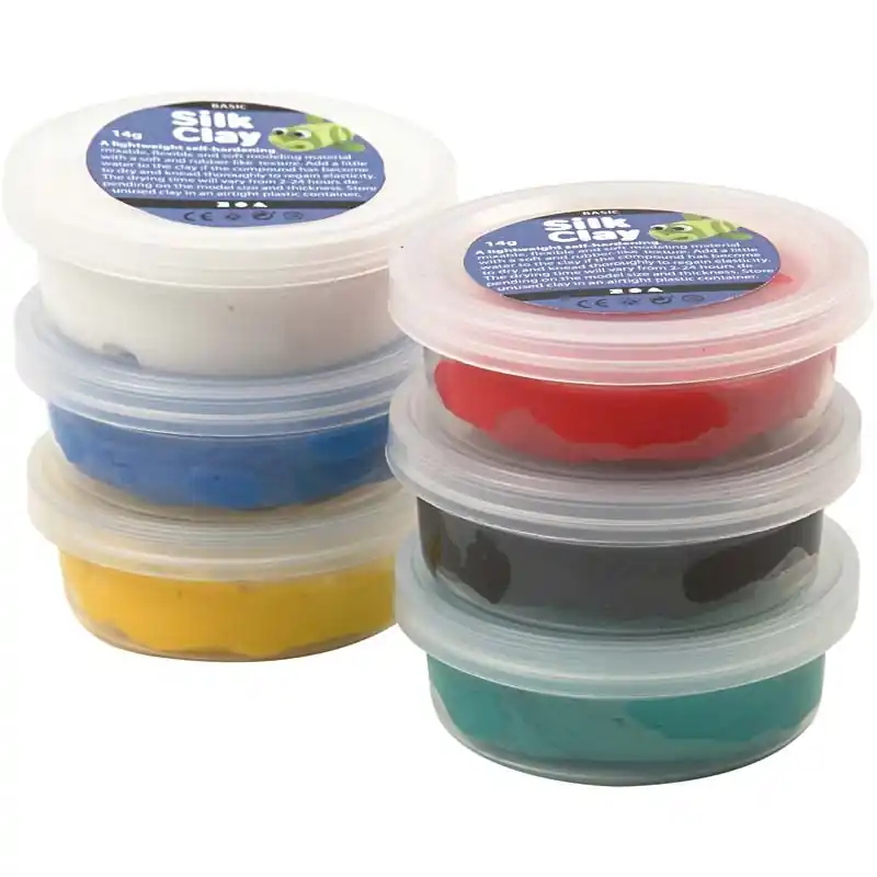 Weltweiter Versand Silk Clay Set - Standard, 6 x 14g