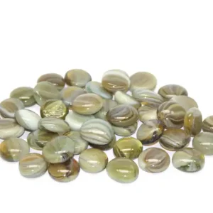 Wochenendangebot Glas-Nuggets, 200 g, Ø ca. 2 cm, strukturiert, Mix grün