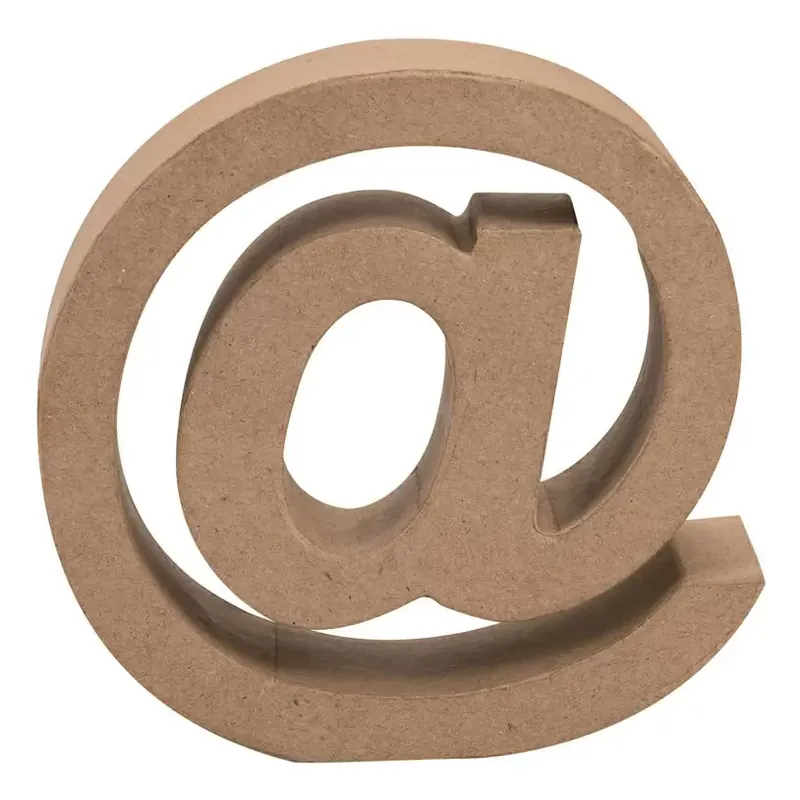 Zeichen @, H17 x B17,5 X T5,5 cm, aus Pappmachè Neue Ware
