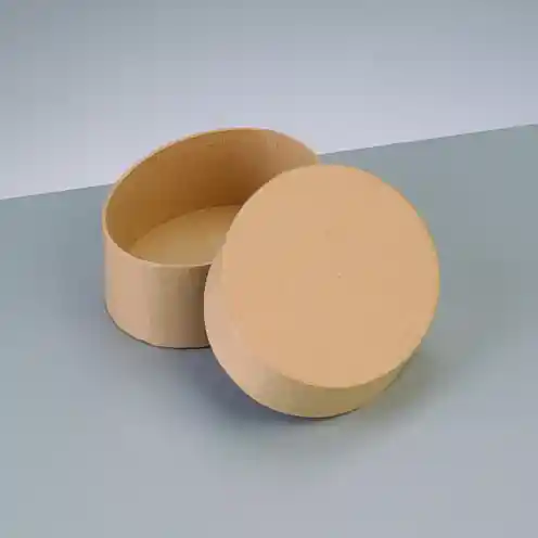 Aktuell Box Oval, aus Pappmaché, 10 x 7 x 4,5 cm