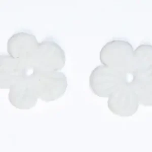 Wachsmotiv Blüten, 1,2 mm, 6 Stück, weiß Premium