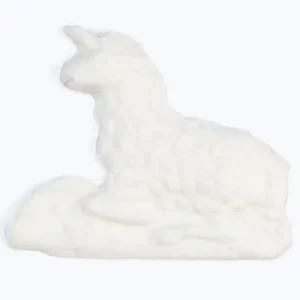 Wachsmotiv Lamm, 5 x 3,9 cm, weiß Letzte Chance