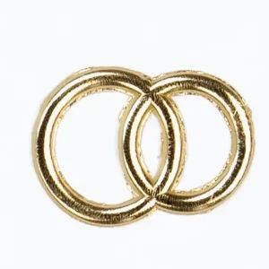 Wachsmotiv Eheringe, 30 mm, gold Highlight