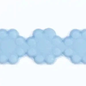 Wachsborte Blume, 9 mm, 24 cm, hellblau Expressversand