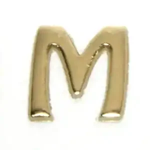 Ausverkauf Wachsbuchstaben, 8 mm, 3 Stück, gold, M