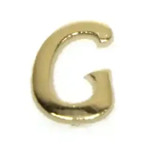 Wachsbuchstaben, 8 mm, 3 Stück, gold, G Markenware