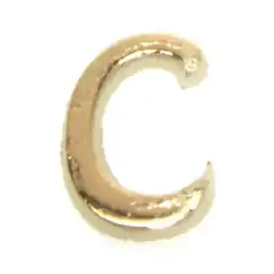 Wachsbuchstaben, 8 mm, 3 Stück, gold, C Garantierte Lieferung