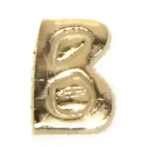 Wachsbuchstaben, 8 mm, 3 Stück, gold, B Wochenendangebot