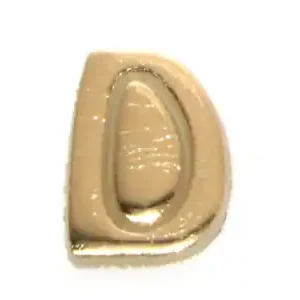 Wachsbuchstaben, 8 mm, 3 Stück, gold, D Highlight