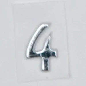 Wachszahlen, 8 mm, 3 Stück, silber, 4 Begrenztes Angebot