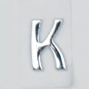 Wachsbuchstaben, 8 mm, 3 Stück, silber, K Nur Für Kurze Zeit