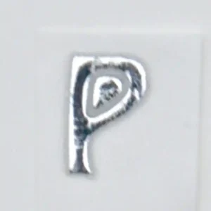 Wachsbuchstaben, 8 mm, 3 Stück, silber, P Jetzt Bestellen