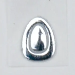 Wachsbuchstaben, 8 mm, 3 Stück, silber, O Angebot