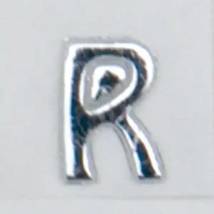 Wachsbuchstaben, 8 mm, 3 Stück, silber, R Jetzt Zugreifen