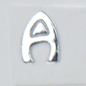 Wachsbuchstaben, 8 mm, 3 Stück, silber, A Angebot