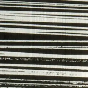 Original Verzierwachsplatte, silber gestreift, 200x100x0,5mm, schwarz