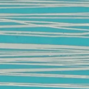 Original Verzierwachsplatte, silber gestreift, 200x100x0,5mm, pastellblau