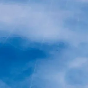 Zertifiziert Verzierwachsplatte Wolkig, 200x100x0,5mm, hellblau