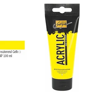 Zertifiziert Solo Goya Acrylic, 100 ml, FluoreszGelb
