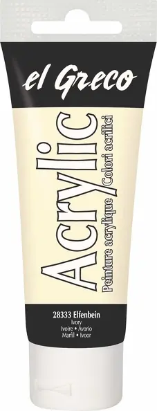 Acrylfarbe el Greco Acrylic, 75 ml - Elfenbein Billig