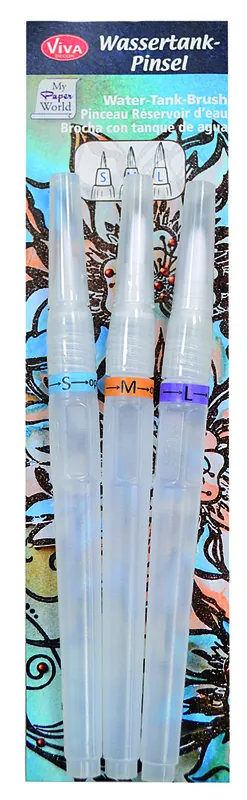 Viva Decor Wassertank-Pinsel, 3 Stück, unterschiedliche Spitzen Top-Preis