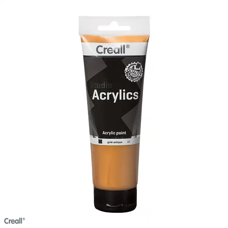 Zertifiziert Creall-studio Acrylfarbe, 250 ml, Altgold