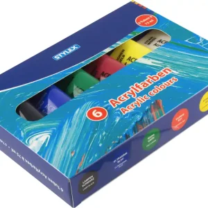 Acrylfarben-Set mit 6 x 75 ml Tuben Schnäppchen