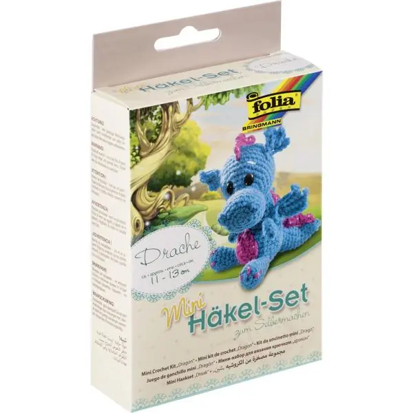 Abverkauf Mini Häkel-Set Drache