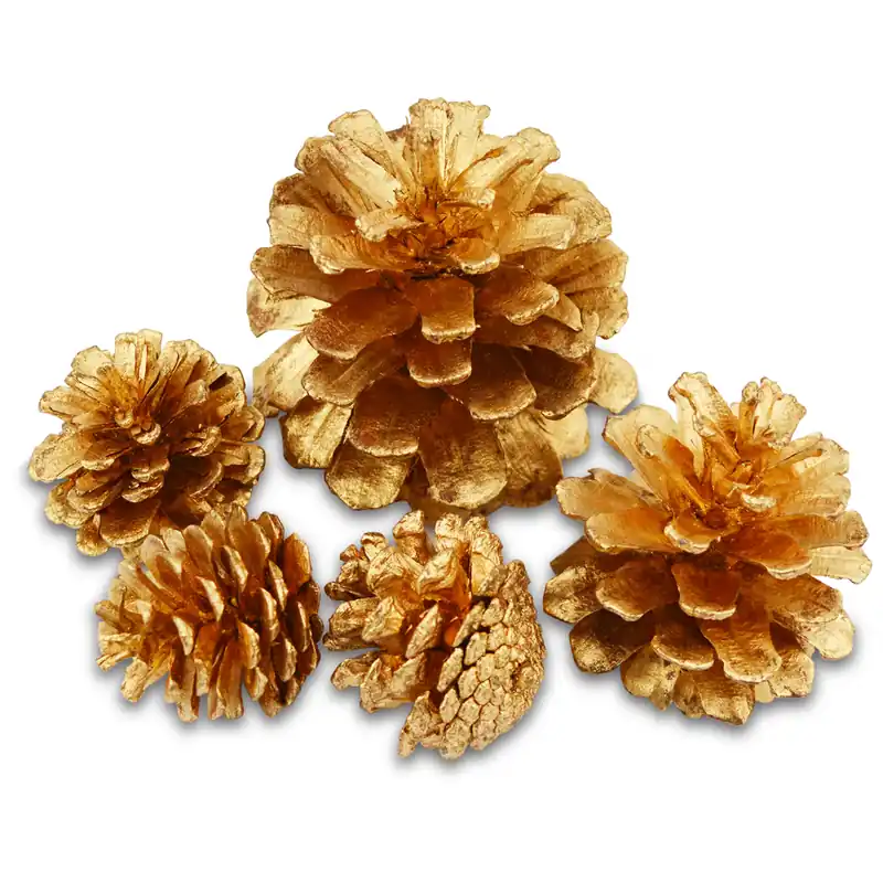 Zapfen, 5-6 cm, 4 Stück, gold Angebot