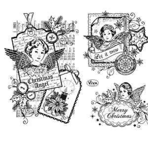 Viva Decor Silikonstempel, Weihnachtsengel Super-Preis